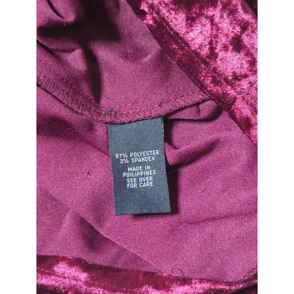 Womans Dress Sz L Cocktail Formal Sheath Spaghetti Strap Oxblood Vamp Fairy Goth - Picture 6 of 11